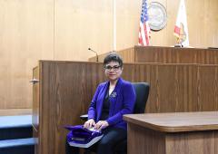 AFSCME Local 10 member Florence Ortiz, an official court reporter for the Stanislaus County Superior Court AFSCME Local 10 member Florence Ortiz, an official court reporter for the Stanislaus County Superior Court